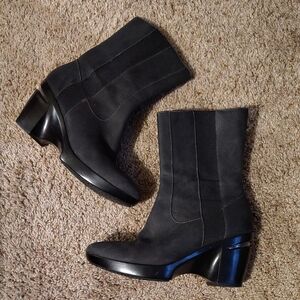 Cole Haan Nike Air Sara Black Pull On Boot Sz 6.5